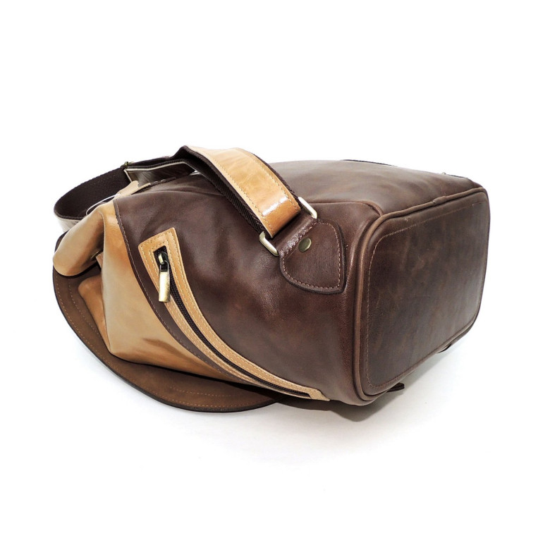 Рюкзак женский Natalia Kalinovskaya, "Ксантия" бежевый/коричневый Рюкзак женский Natalia Kalinovskaya, "Ксантия" бежевый/коричневый