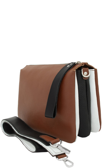 Сумка женская Protege, Ц-450.37 бел/сиг/чер.фл.+гл. Сумка женская Protege, Ц-450.37 бел/сиг/чер.фл.+гл.