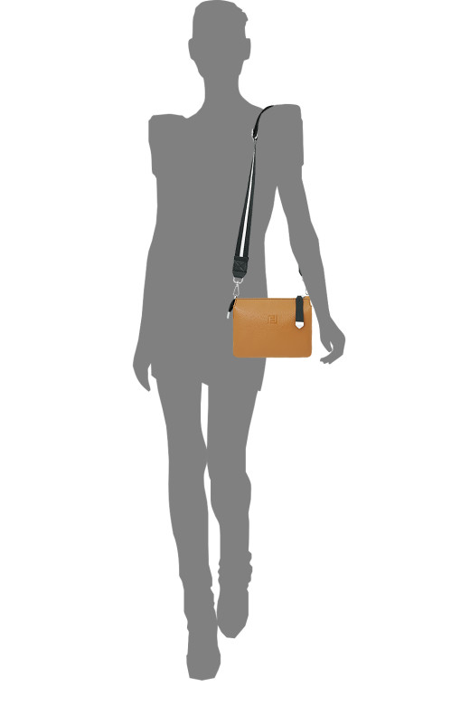 Сумка женская Protege, Ц-437.1 охра/чёрный флотер