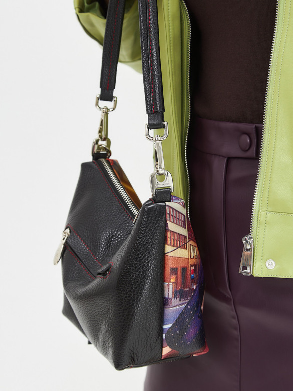 Сумка Curanni 2420 сан сет чёрная