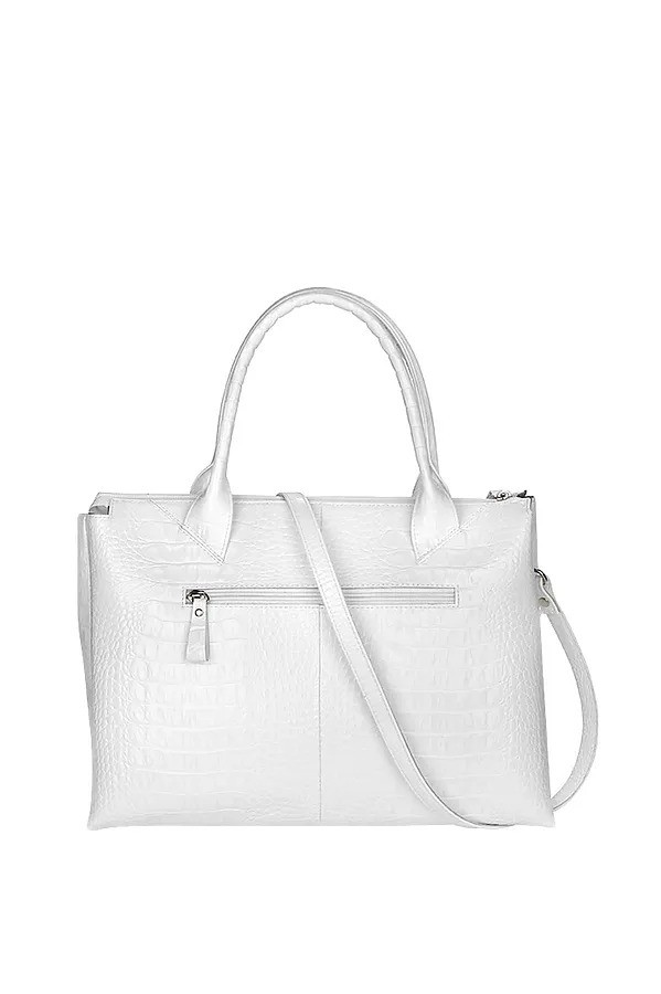 Сумка женская САБРИНА 79188 КРИСТАЛЛ кайман белая