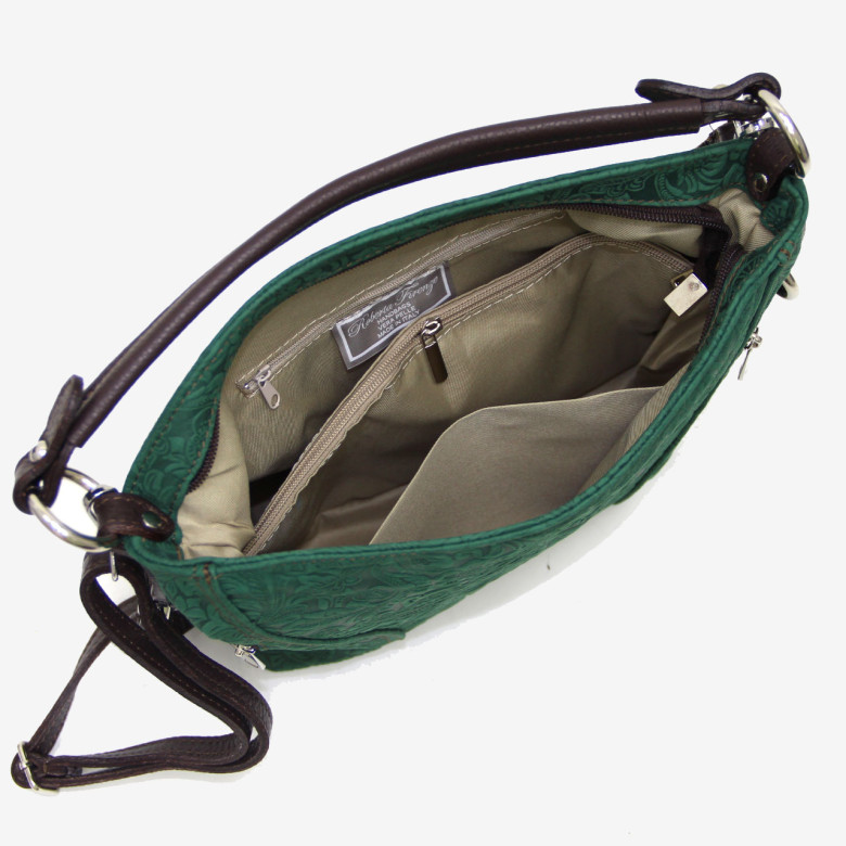 Сумка женская итальянская Roberta Firenze Арт223 dollaro светло-серая