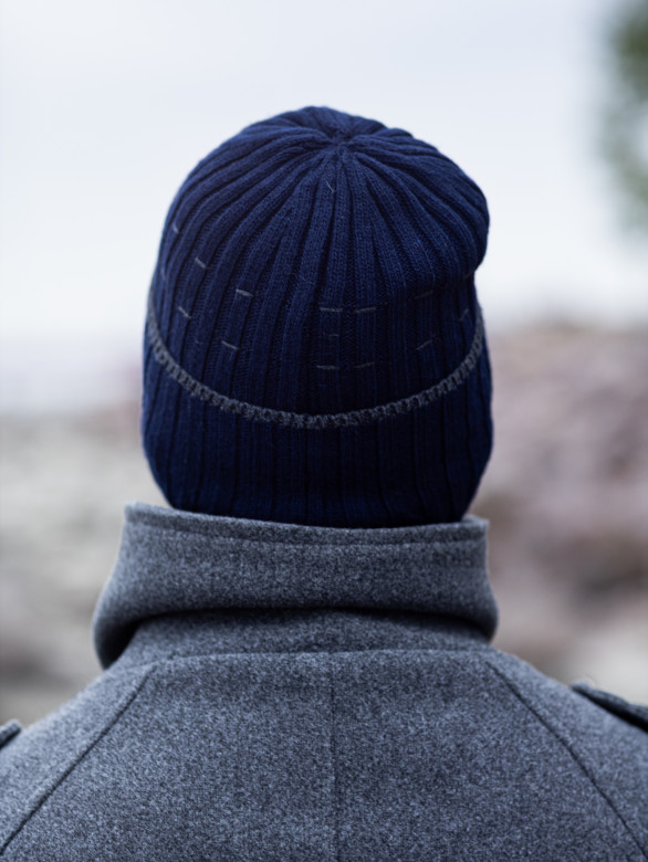 Ушанка мужская 13342/5 MARHATTER тёмно-синяя (57-59)