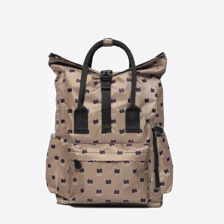 Сумка-рюкзак Minigirl 20175 коты коричневая