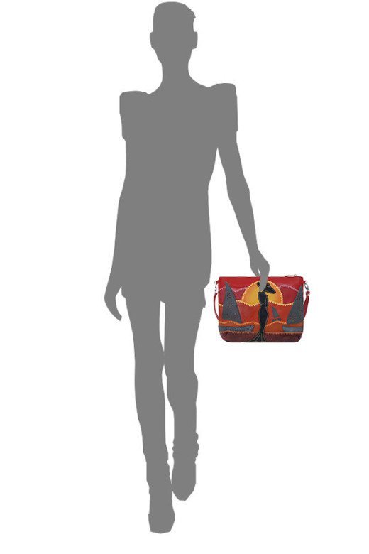 Сумка женская Protege, ДС-261-159 "Дамочка №2" красная