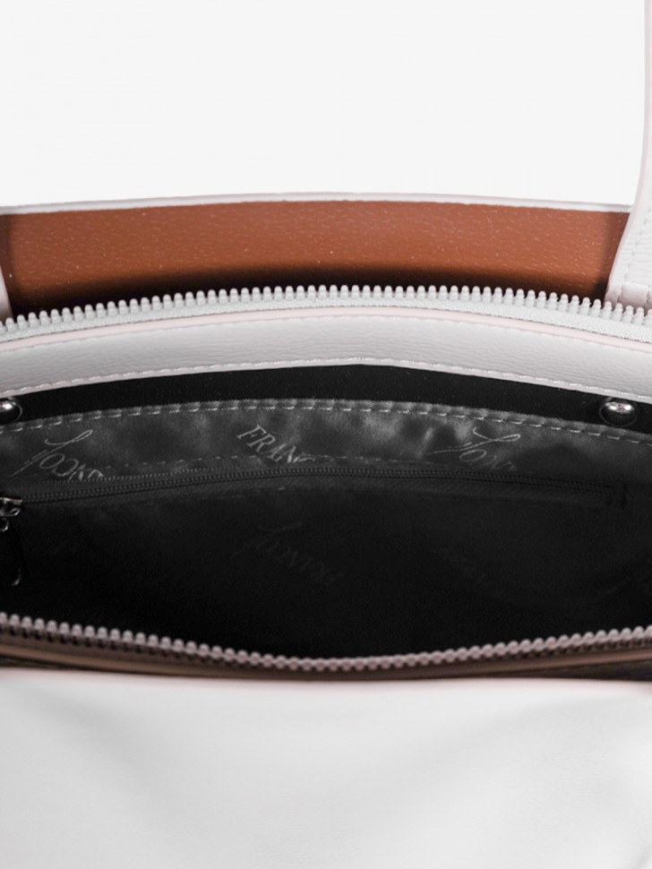 Сумка женская Baggins KDL-1300 лак светло-серая Сумка женская Baggins KDL-1300 лак светло-серая