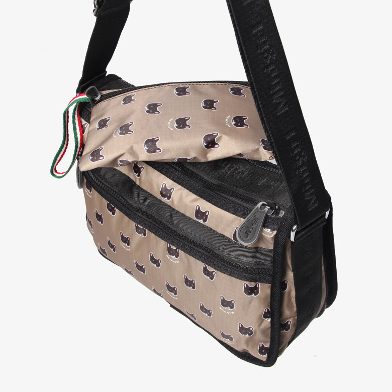 Сумка Minigirl 191 коты коричневая