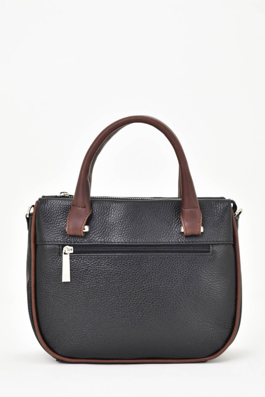 Сумка Protege Ц-558/2 черный флотер+коричневый пулл-ап