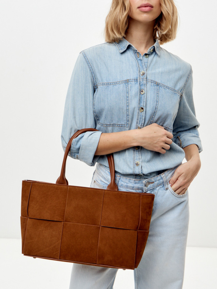 Сумка Curanni 9847 замша рыжая