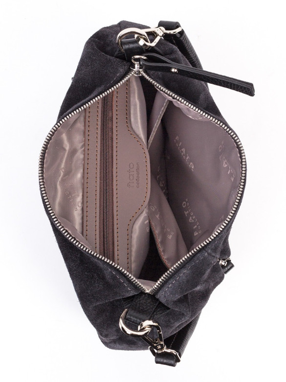 Сумка FIATO 2641 замша серая