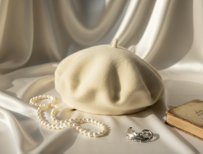 Берет женский Stigler, миндальное масло