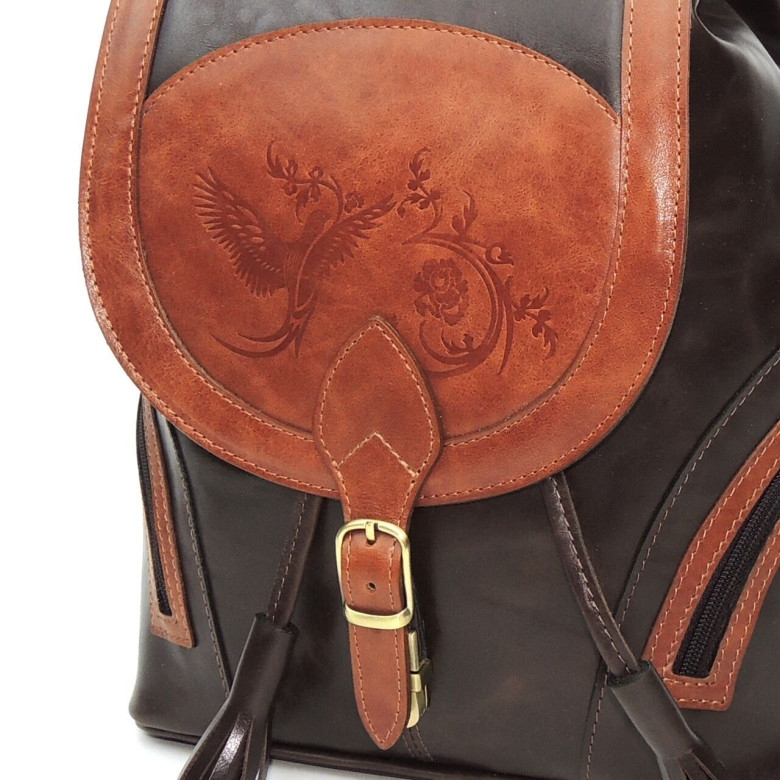 Рюкзак женский Natalia Kalinovskaya, Р50-622-1 кор/рыж