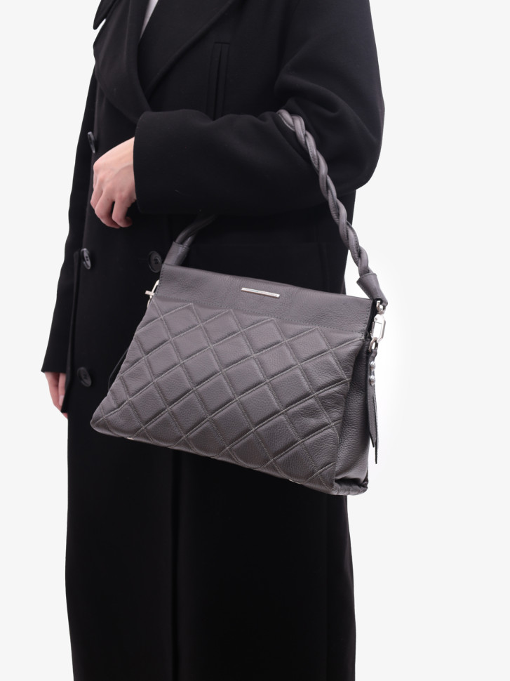 Сумка женская Karya 2271 тёмно-серая Сумка женская Karya 2271 тёмно-серая