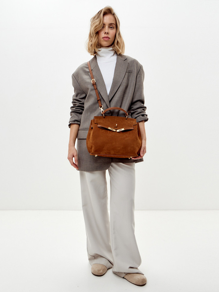 Сумка Curanni 9402 замша рыжая