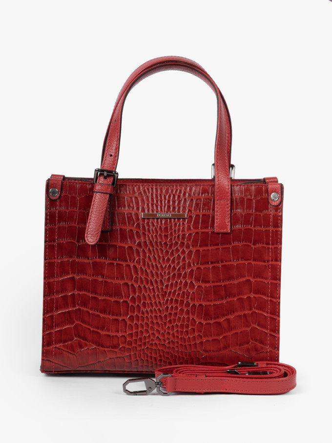 Сумка женская Karya 2402 красный крокодил Сумка женская Karya 2402 красный крокодил