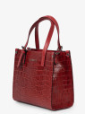 Сумка женская Karya 2402 красный крокодил