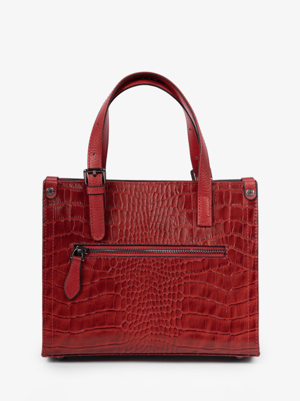 Сумка женская Karya 2402 красный крокодил