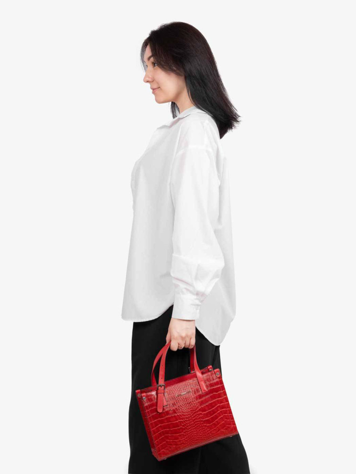 Сумка женская Karya 2402 красный крокодил Сумка женская Karya 2402 красный крокодил