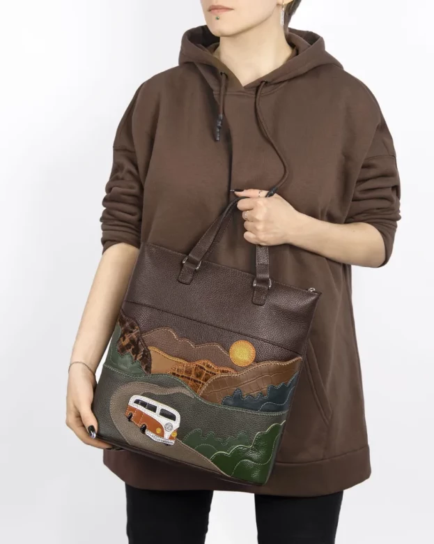 Сумка-рюкзак женская Protege, ДС-506-282 Автомобиль №3 мокко флотер