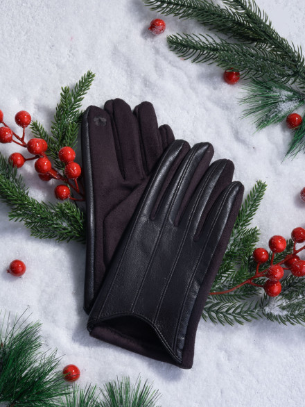 Перчатки женские HAVVS 6026 коричневые