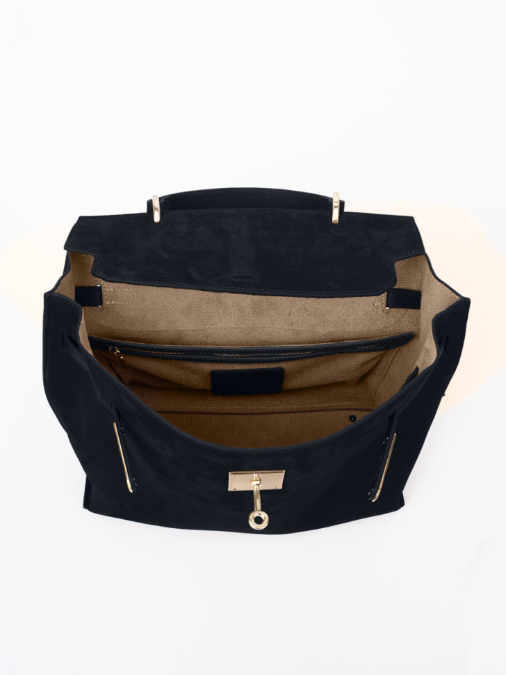 Сумка Curanni 9402 замша чёрная