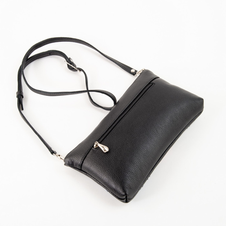 Кожаный клатч Protege, 251-166 "Такса №3" чёрная Кожаный клатч Protege, 251-166 "Такса №3" чёрная