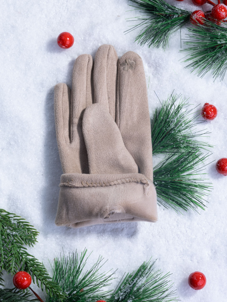 Перчатки женские Baggins 6026-1 бежевые Перчатки женские Baggins 6026-1 бежевые