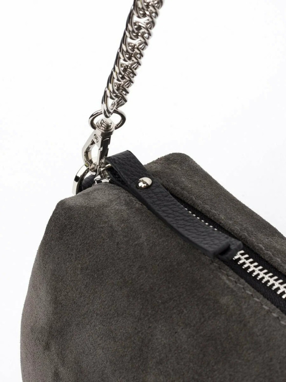 Сумка FIATO 2852 замша серая