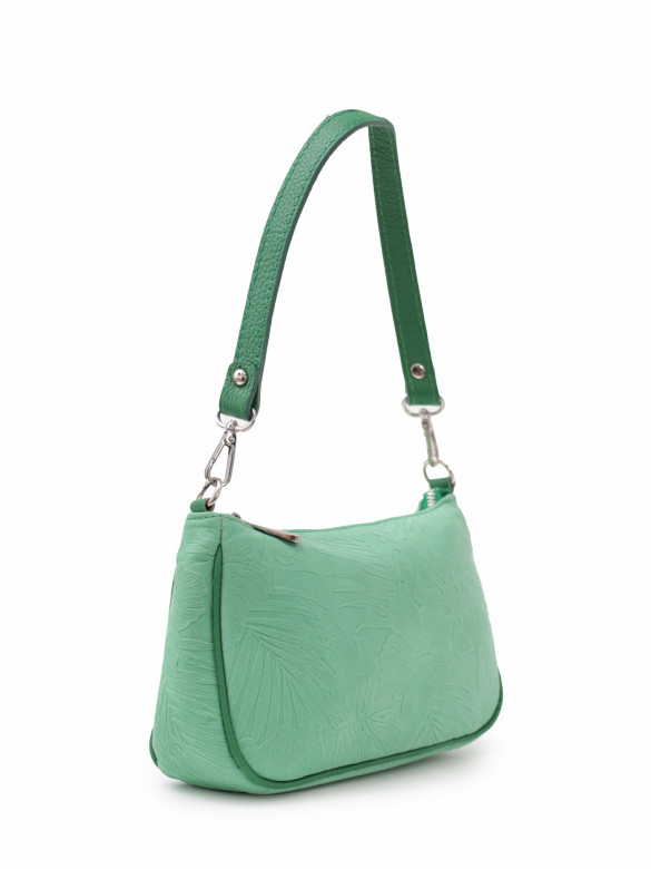 Сумка женская итальянская Roberta Firenze 222 tropico mentina ярко-зелёная