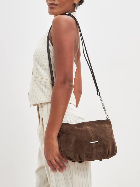 Сумка FIATO 2719 замша шоколад