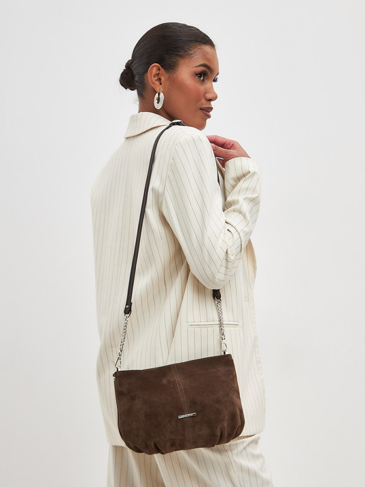 Сумка FIATO 2719 замша шоколад Сумка FIATO 2719 замша шоколад