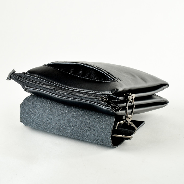 Мужская сумка-планшет из экокожи Cantlor L871M-5 чёрная Мужская сумка-планшет из экокожи Cantlor L871M-5 чёрная