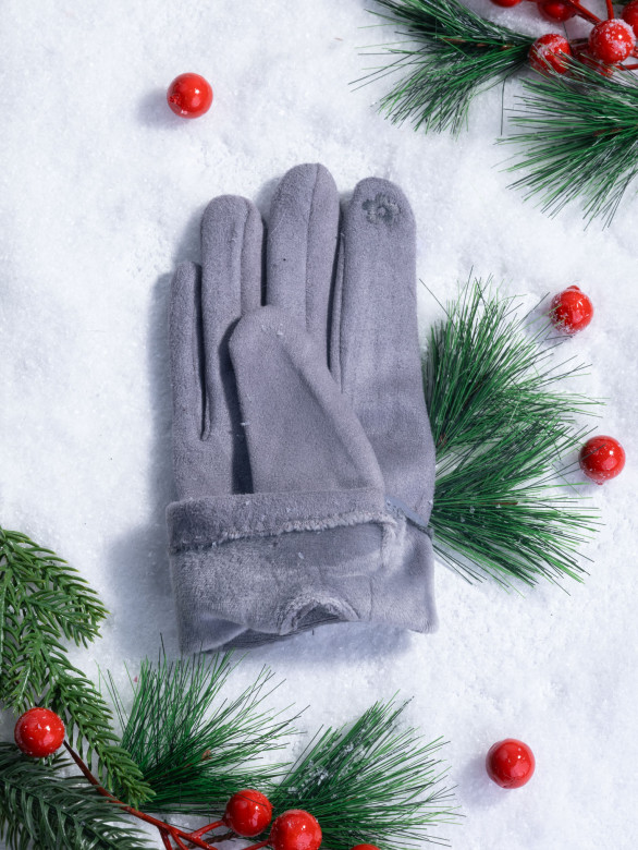 Перчатки женские Baggins 6026-1 серые