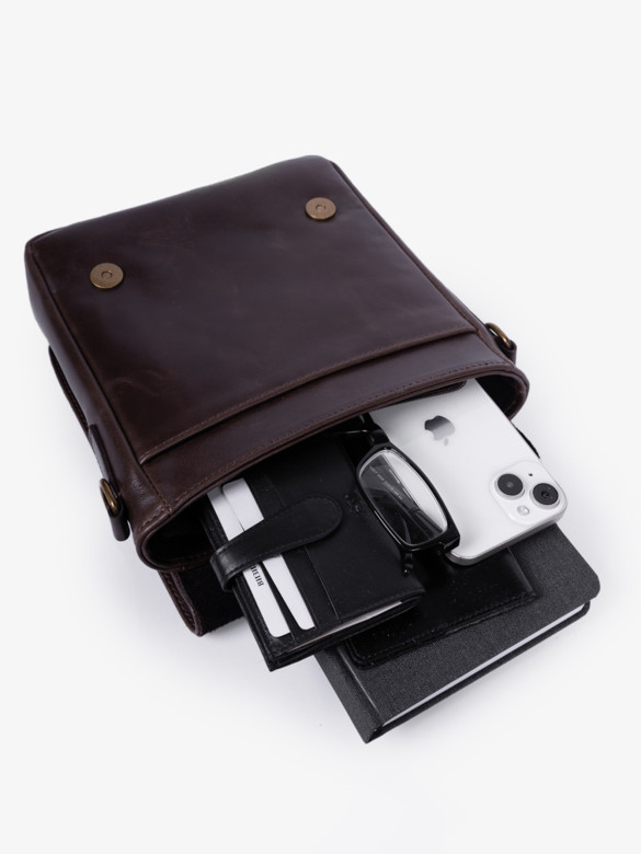 Сумка мужская zн ALEXX 0111 коричневая