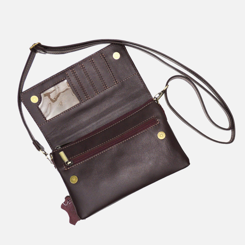 Сумка женская Kalinovskaya, 74р.982 бордовая рептилия