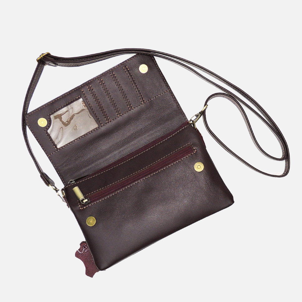 Сумка женская Kalinovskaya, 74р.982 бордовая рептилия