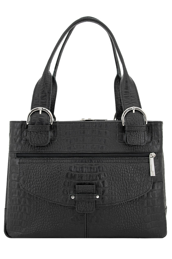 Сумка Protege Ц-110 черный рептилия №12