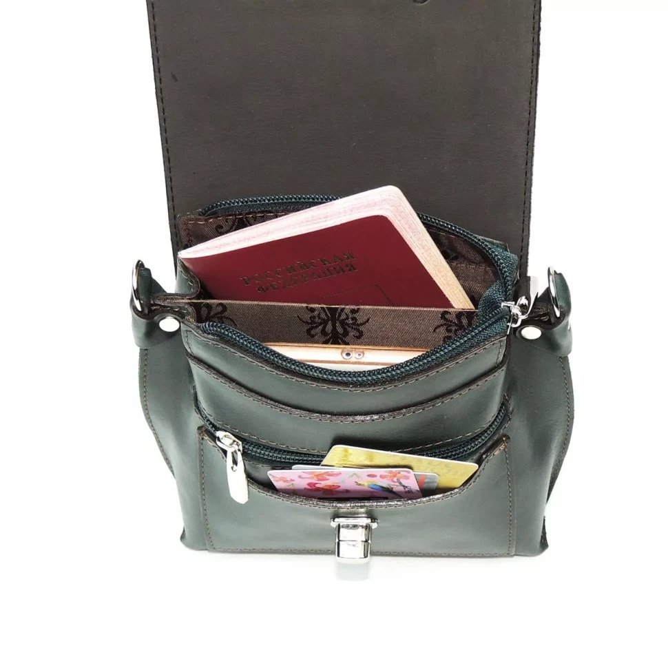 Сумка женская Natalia Kalinovskaya 76п.631 "Грин" зелёная Сумка женская Natalia Kalinovskaya 76п.631 "Грин" зелёная