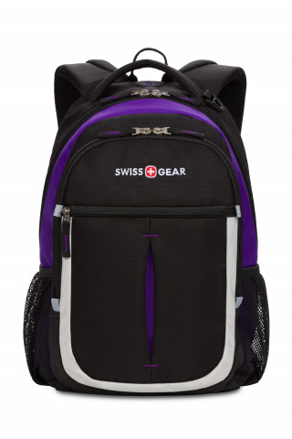 Рюкзак SWISSGEAR SA13852915 22л чёрный/фиолетовый/серебристый