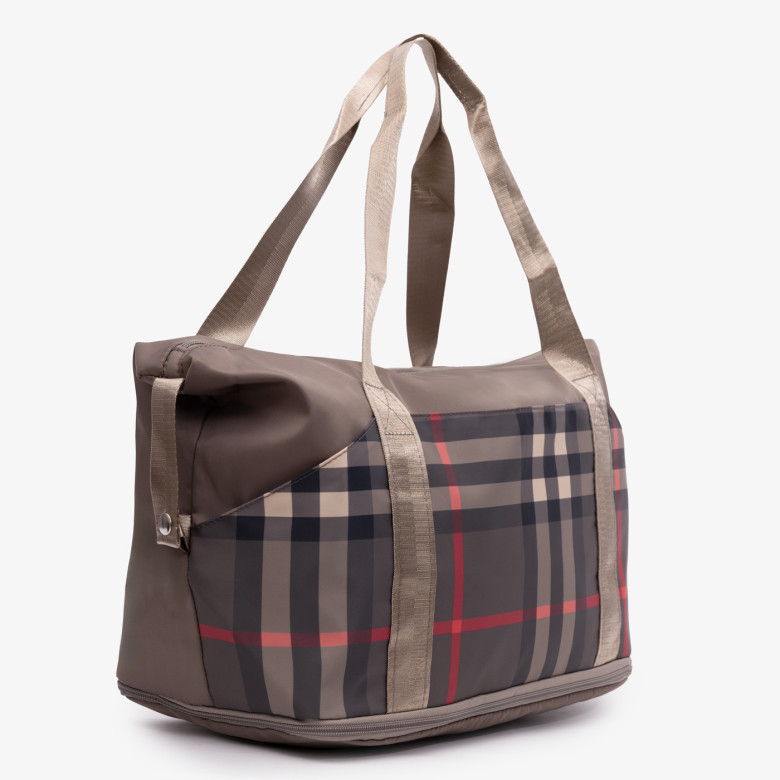 Сумка Б 9003 серая клетка