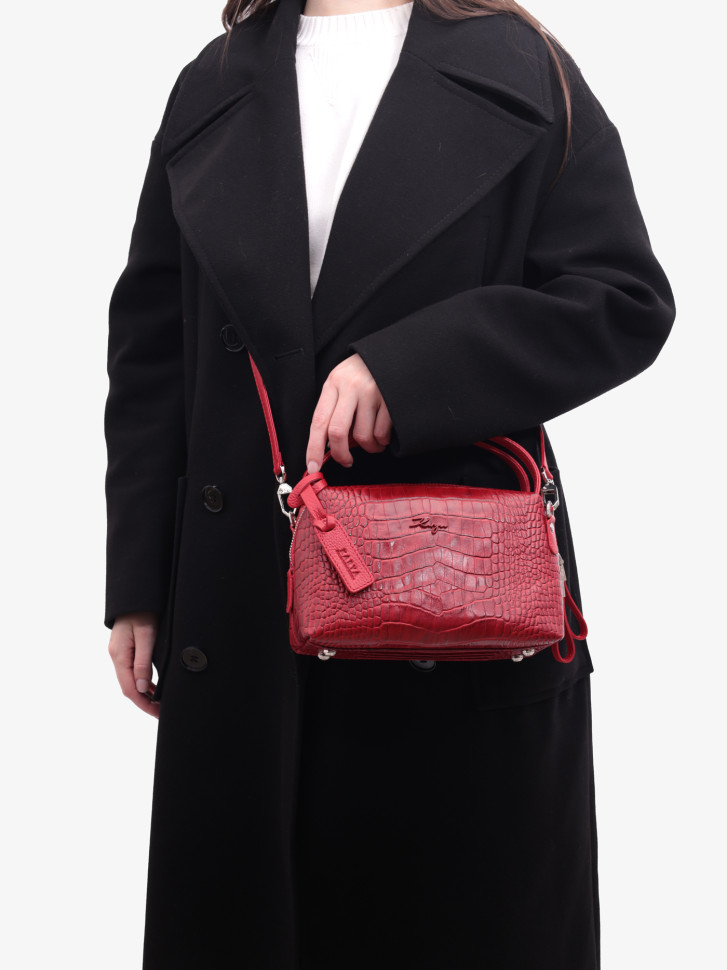 Сумка женская Karya 2229 красный крокодил Сумка женская Karya 2229 красный крокодил