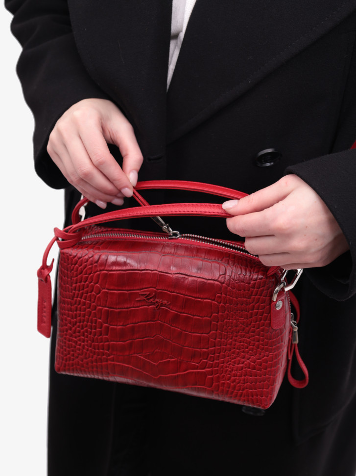 Сумка женская Karya 2229 красный крокодил Сумка женская Karya 2229 красный крокодил