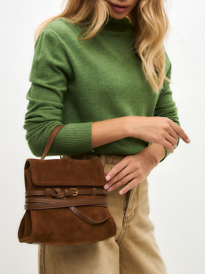 Сумка Lamagio 68920 замша рыжая