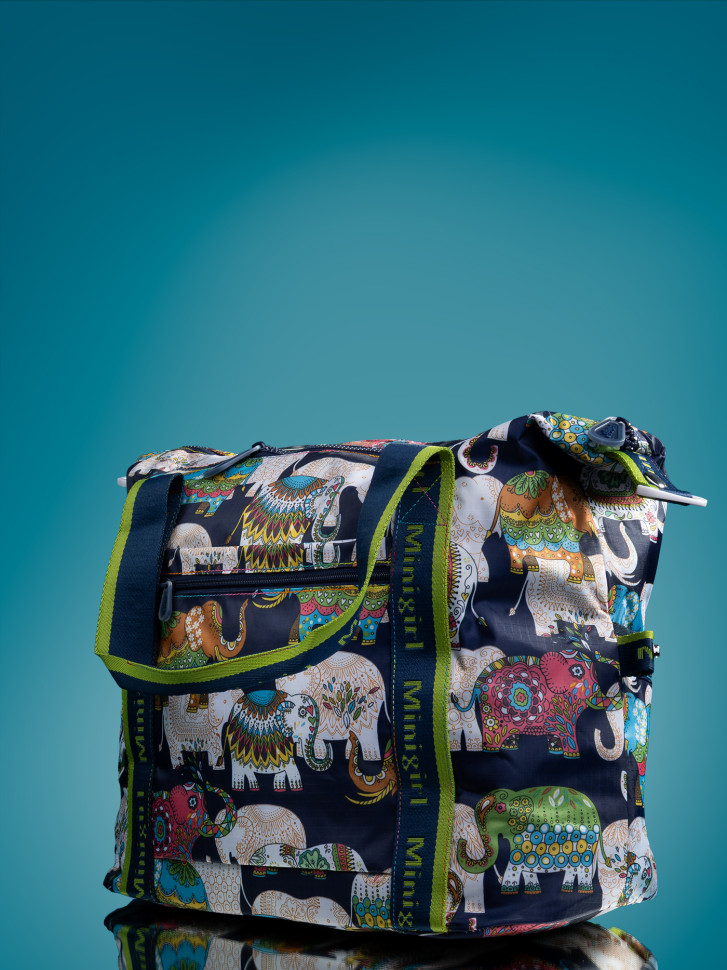 Сумка женская текстильная Minigirl 3015 слон тёмно-синяя Сумка женская текстильная Minigirl 3015 слон тёмно-синяя