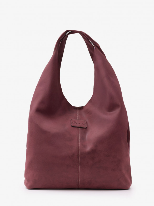 Сумка-мешок с косметичкой Baggins 58235 wine red (JK-126)
