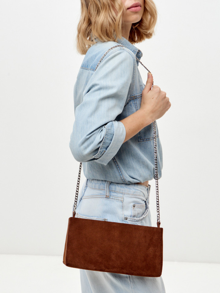 Сумка Lamagio 723 замша рыжая