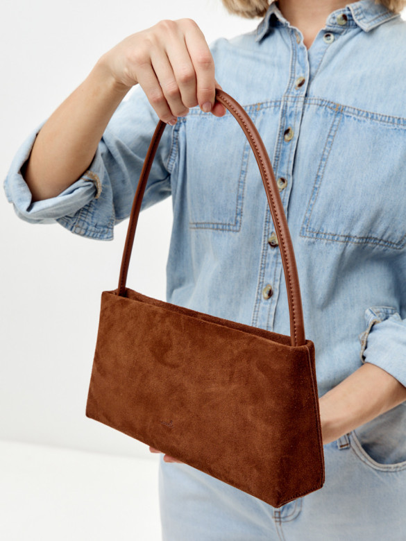 Сумка Lamagio 723 замша рыжая