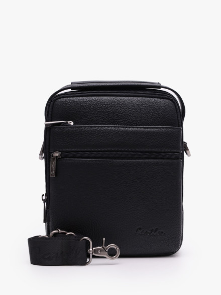 Сумка мужская Cantlor Ж03-G1312M-5 черная Сумка мужская Cantlor Ж03-G1312M-5 черная