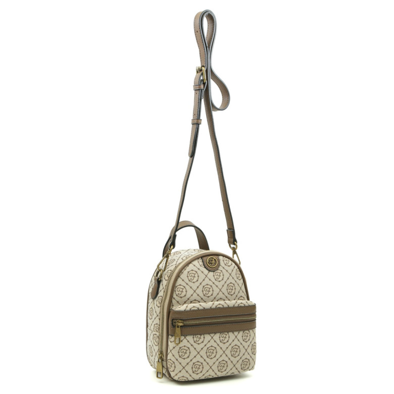 Сумка-рюкзак FABRETTI FMMW233579-12 коричневый принт Сумка-рюкзак FABRETTI FMMW233579-12 коричневый принт