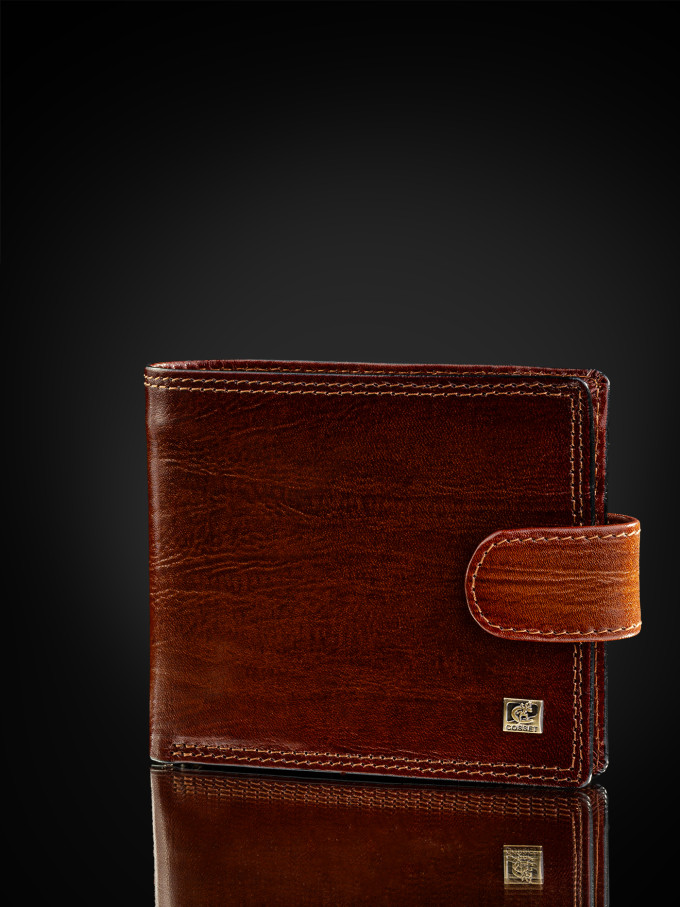 Портмоне мужское Cosset F14-327-516D коричневое Портмоне мужское Cosset F14-327-516D коричневое